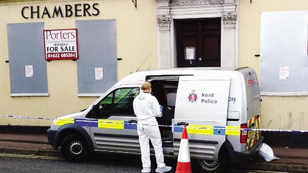 Il luogo dell’omicidio di Joele Leotta a Maidstone in Inghilterra