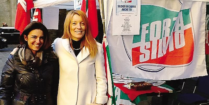 L’onorevole Michela Vittoria Brambilla con Virginia Tentori, presidente del Club Forza Italia Lecco