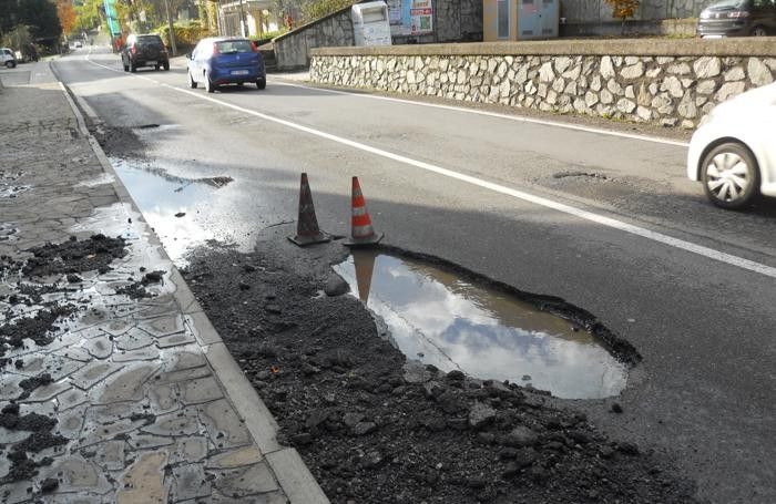 La voragine alle Cinque Case di Gera Lario