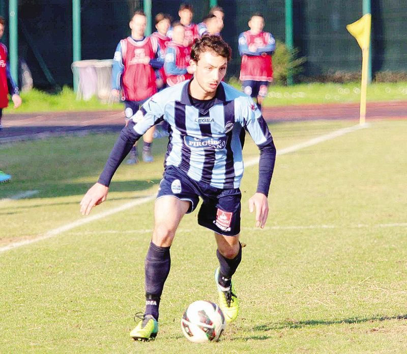 Luca Redaelli, autore del gol bluceleste sul campo del Seregno<span xml:space=
