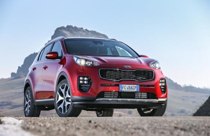 Il frontale imponente della nuova Sportage Il frontale imponente della nuova Sportage