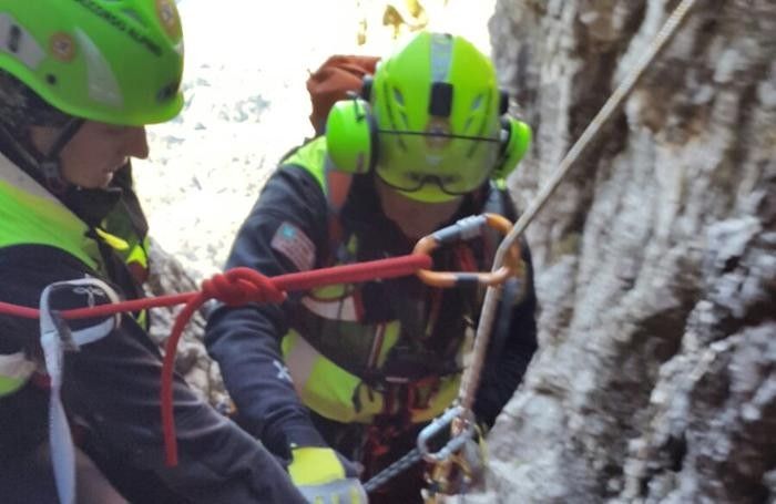 Soccorso alpino in azione
