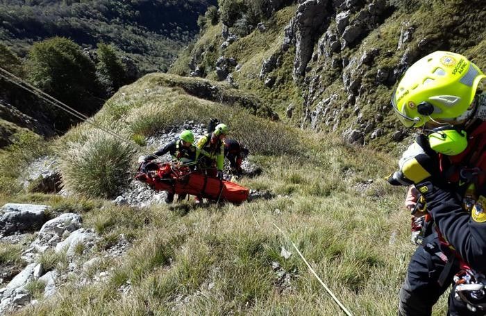 Soccorso alpino in azione