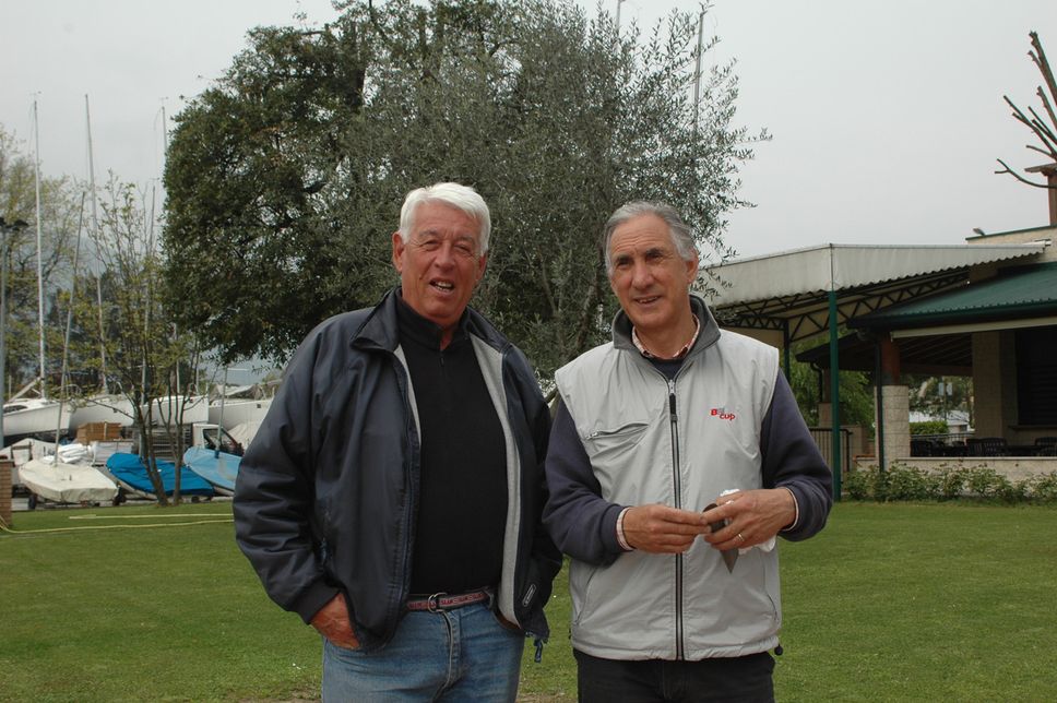 A destra Merzario, consigliere Lega Navale