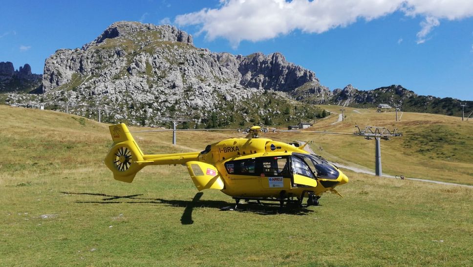 L’elisoccorso intervenuto ai Piani di Bobbio L’elisoccorso intervenuto ai Piani di Bobbio