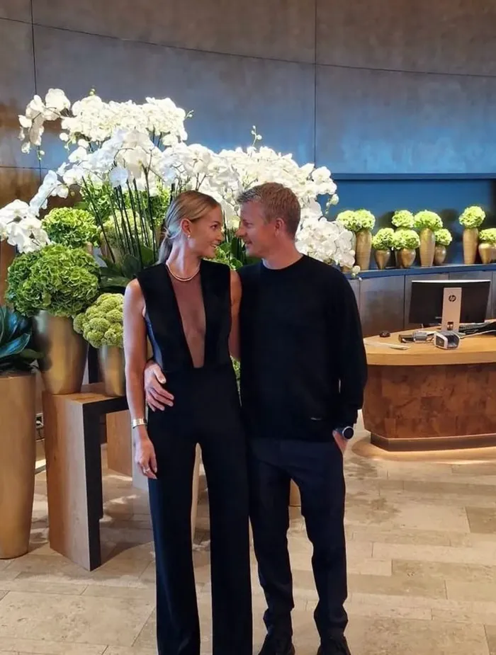 Raikkonen e la moglie Minttu