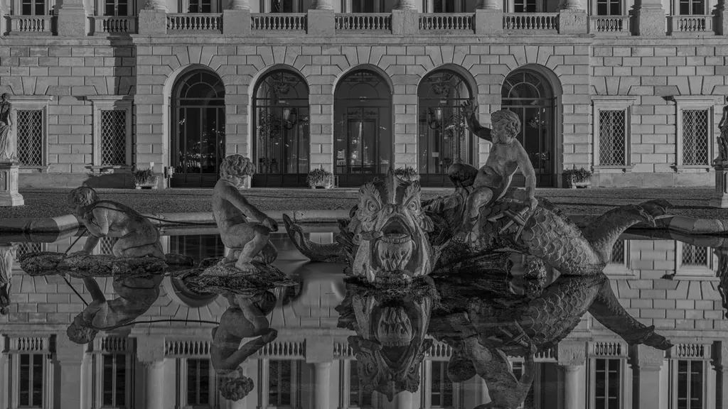 Maurizio Moro - Bianco e nero fontana Villa Olmo primo classificato 