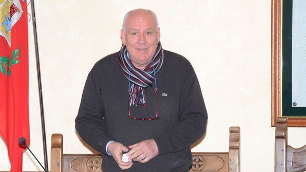 Luigi Pontiggia durante il suo ultimo mandato, nel 2015