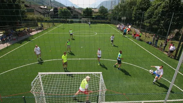 Il campetto da calcio del centro sportivo di Faedo