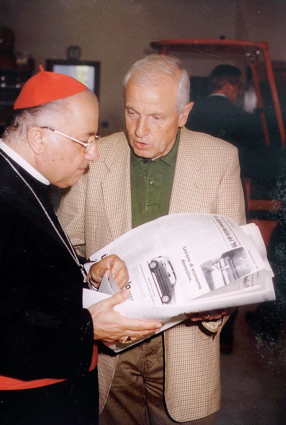 Claudio Redaelli con mons. Tettamanzi
