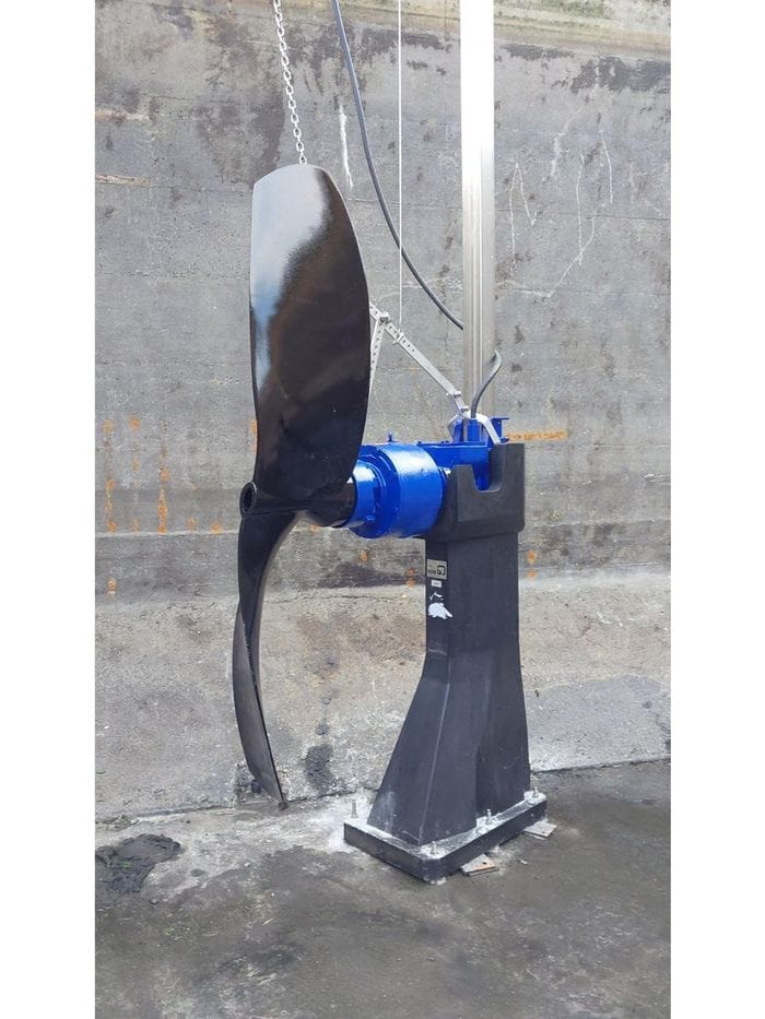 Figura 1- mixer presso l’impianto di depurazione di Olginate Figura 1- mixer presso l’impianto di depurazione di Olginate