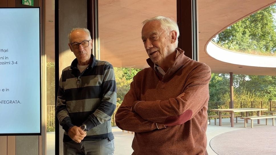 Marco Casati, presidente del consorzio vini Igt Terre Lariane e Giovanni Mameli, titolare della Cantina Il Ceresé Marco Casati, presidente del consorzio vini Igt Terre Lariane e Giovanni Mameli, titolare della Cantina Il Ceresé