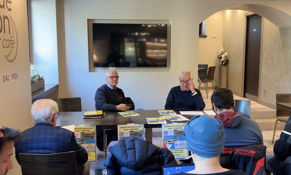 Paolo Cola e Adelio Longhi del comitato Insieme per una diversa Lecco-Bergamo