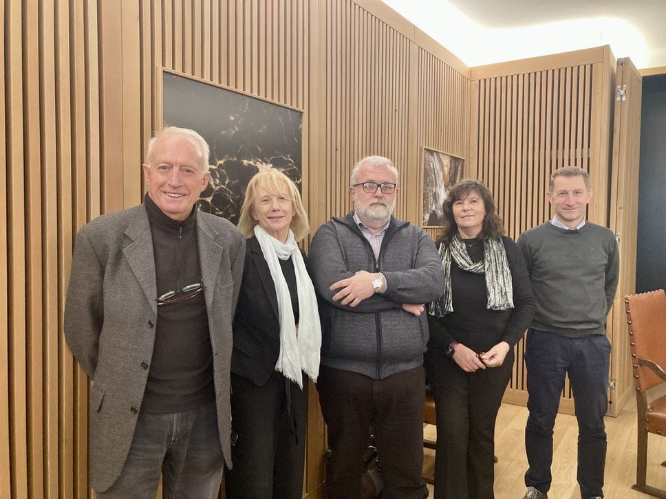 Stati generali della montagna. Da sinistra Benedetto Abbiati, Valeria Duico, Davide Menegola, Tiziana Rinaldi e Gianluca Cristini