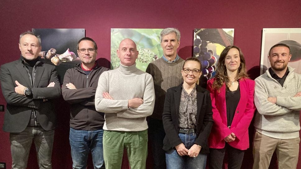 In foto da sinistra: Francesco Venzi, Maurizio Piasini, Michele Diasio, Marco Scaramellini, Francesca Canovi, Ilaria Gianola e Simone Del Marco.