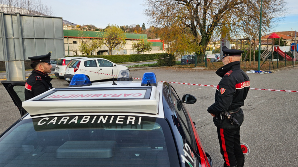 Il parcheggio di Pontida dove Marco Motta è stato trovato in fin di vita