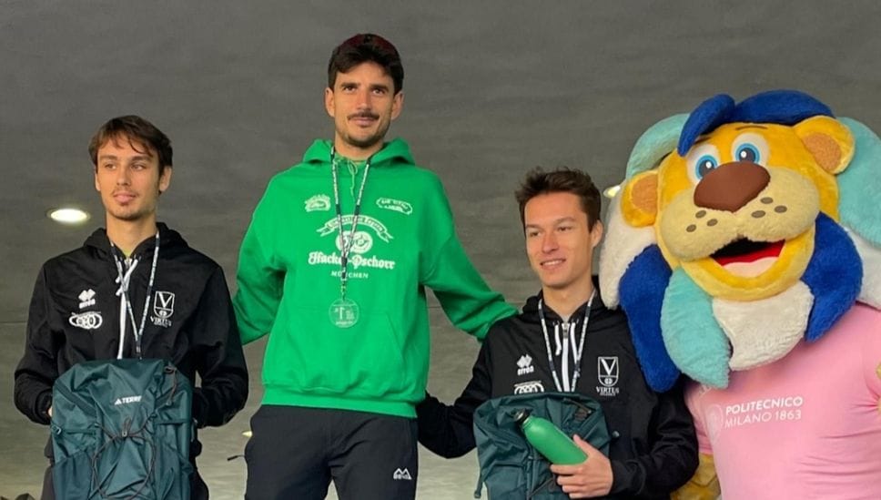 Il podio maschile della PolimiRun 2025