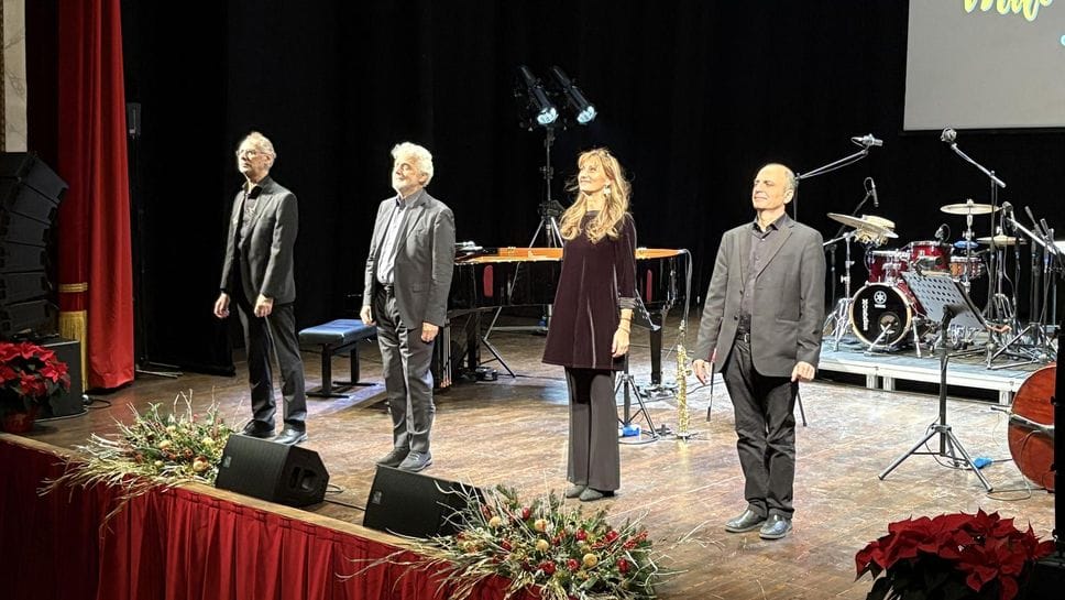 Da sinistra: Vittorio Naso, Nicola Piovani, Marina Cesari e Marco Loddo