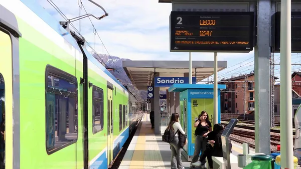 La stazione ferroviaria di Sondrio