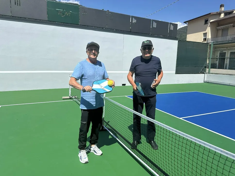 Da sinistra, il sindaco di Morbegno Patrizio Del Nero e il presidente del Tennis Club Salvatore Marra Da sinistra, il sindaco di Morbegno Patrizio Del Nero e il presidente del Tennis Club Salvatore Marra