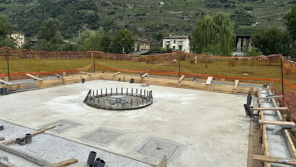 Poggiridenti, lavori per la stazione radio Poggiridenti, lavori per la stazione radio