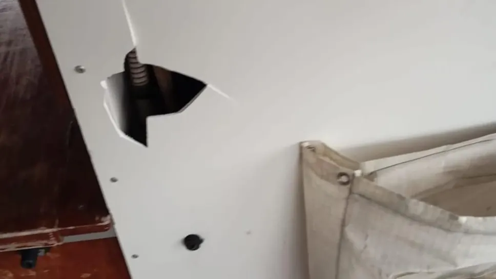 Danni al battello Vago Eupili Danni al battello Vago Eupili