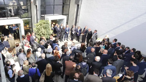 La riapertura della pizzeria Fiore nel 2017