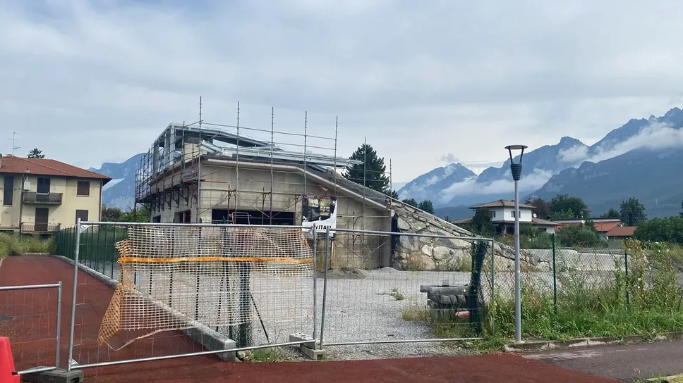 La rampa della nuova pista di bmx La rampa della nuova pista di bmx
