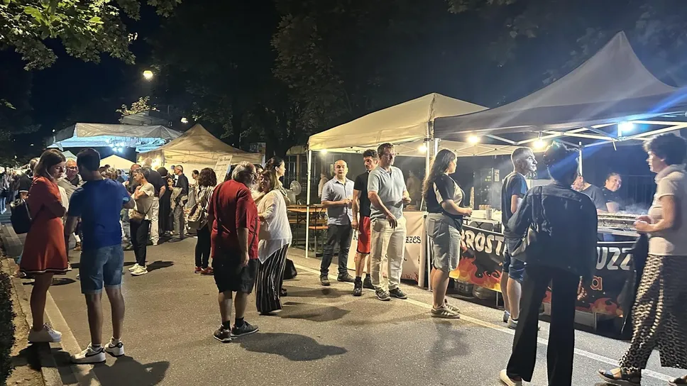 Un recente evento serale a Tirano Un recente evento serale a Tirano