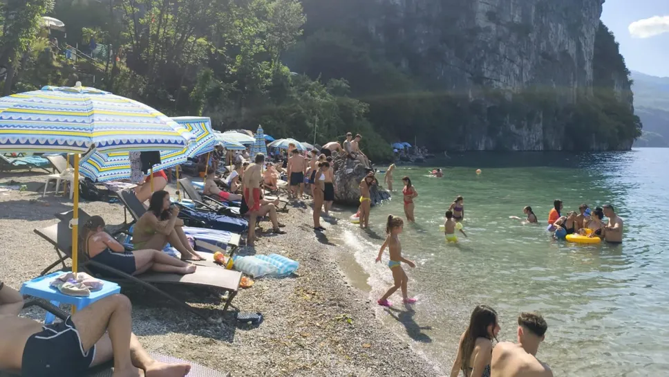 La spiaggia del Moregallo, Mandello La spiaggia del Moregallo, Mandello