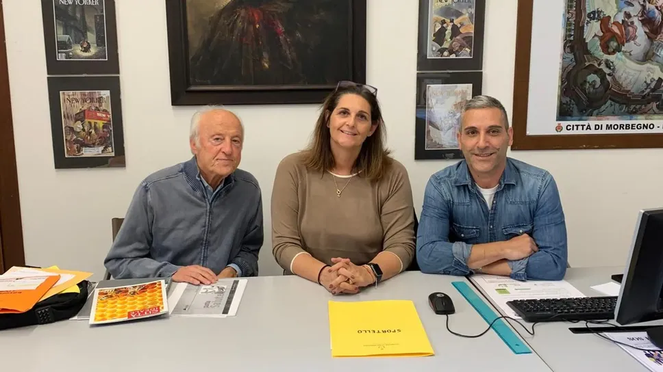 Da sinistra, i consiglieri Cesare Mazzocchi e Vanessa Offredi con l’assessore Andrea Ruggeri Da sinistra, i consiglieri Cesare Mazzocchi e Vanessa Offredi con l’assessore Andrea Ruggeri