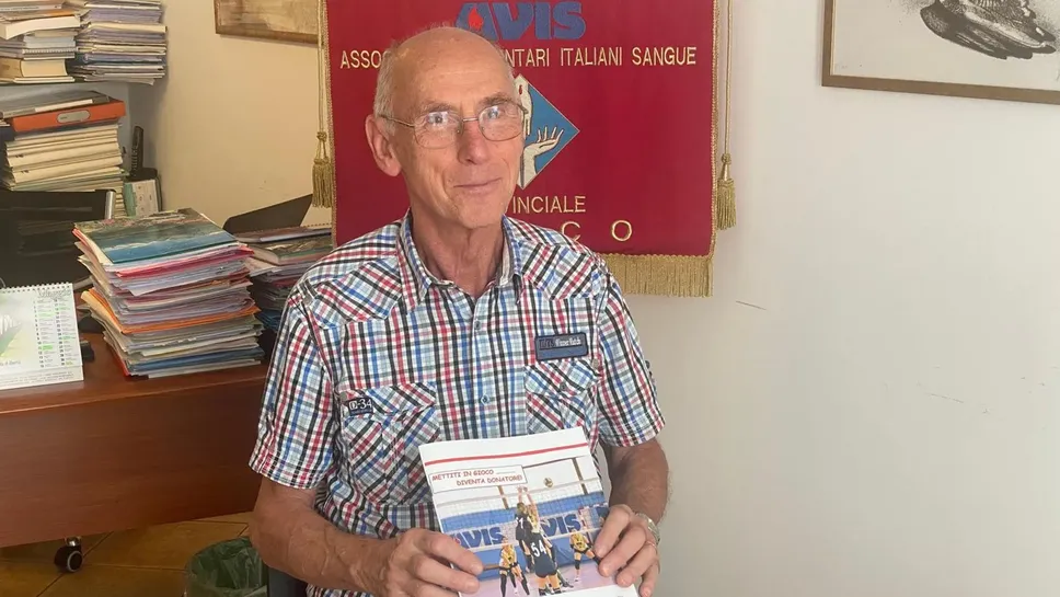 Bruno Manzini, presidente Avis Lecco