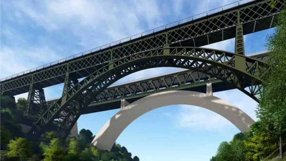 L’ipotesi progettuale per il nuovo ponte sull’Adda, previsto accanto al San Michele