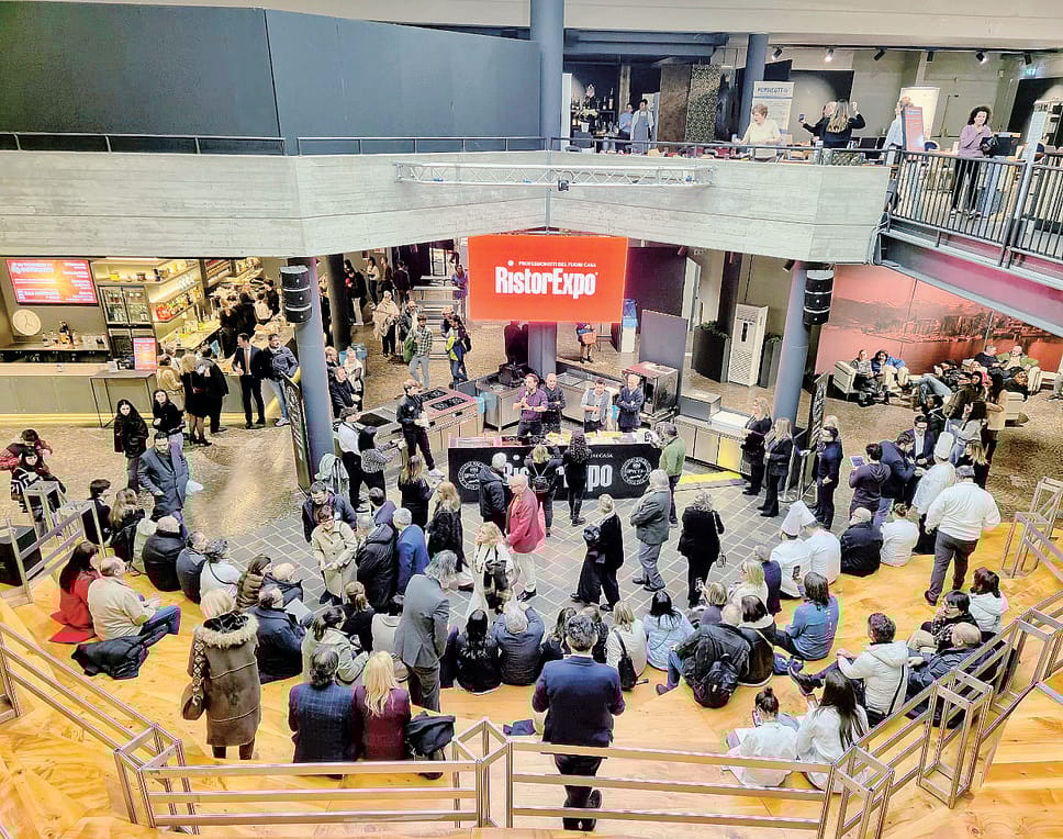 L’arena centrale di Lariofiereè il cuore di RistorExpoIncontri e masterclasscon i grandi maestri della cucina