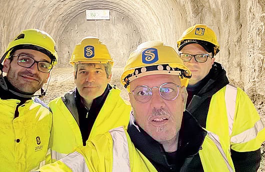 Alcune immagini della galleria Il Dosso con Sertori e i referenti Anas