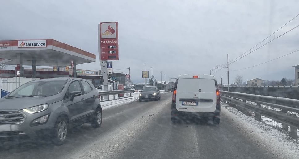 Transito complicato sulle statali