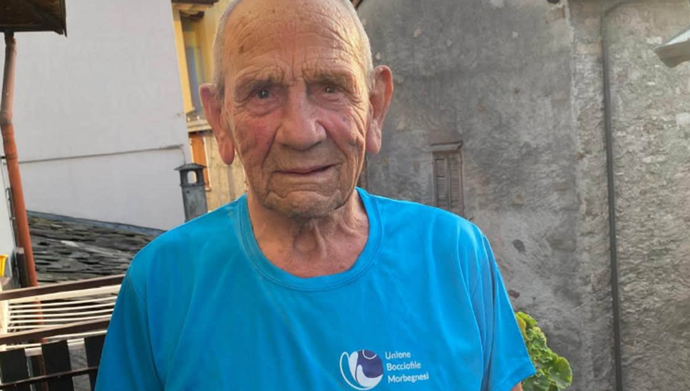 Guido Rovedatti, a 98 anni ancora sul campo da bocce