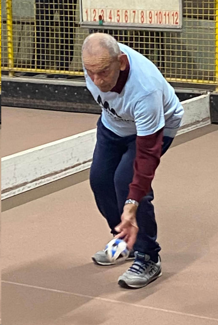 Guido Rovedatti, a 98 anni ancora sul campo da bocce