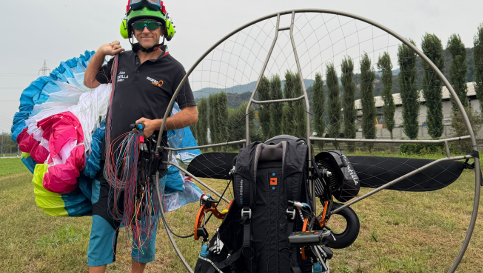 Da Olginate all’Argentina: Matteo Gilardi sfida le Ande in paramotore