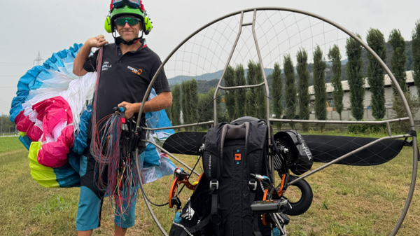 Da Olginate all’Argentina: Matteo Gilardi sfida le Ande in paramotore