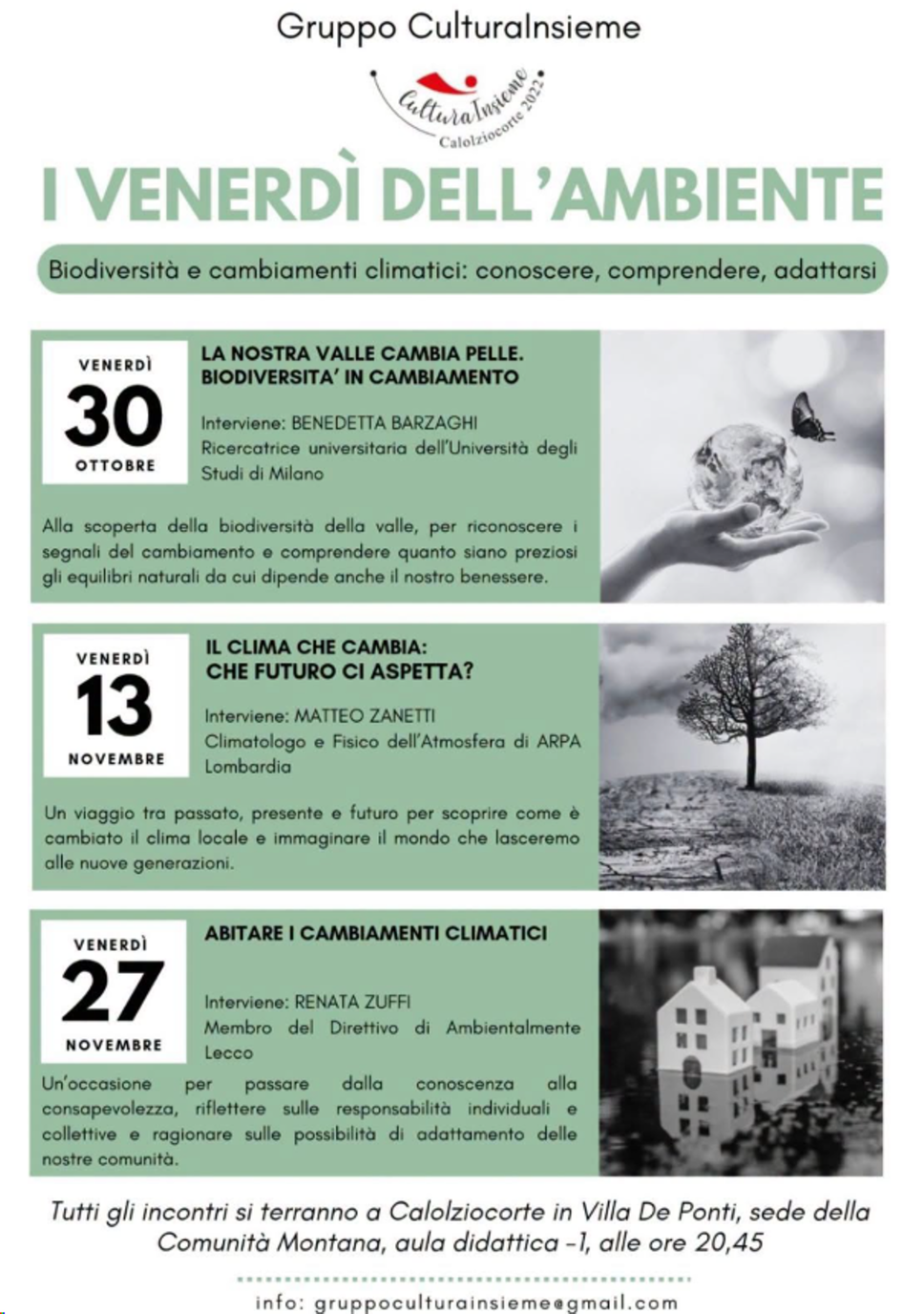 Valle San Martino, tre serate per capire biodiversità e cambiamenti climatici