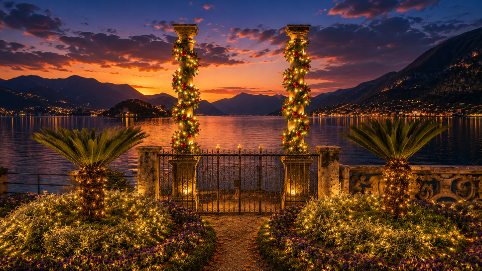 Villa Monastero si illumina per Natale: giardino aperto fino alle 20