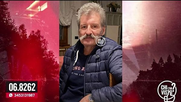 Grosio: Scomparso da giorni Sergio Strambini, l’appello della famiglia passa da Chi l’ha visto