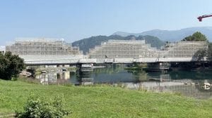 Visite al cantiere del ponte di Brivio