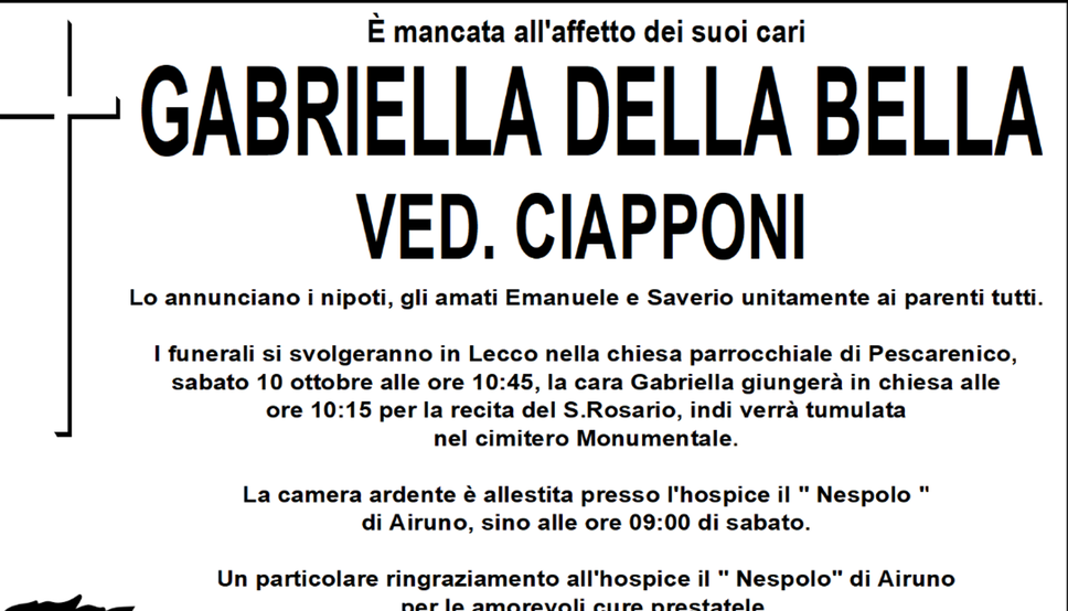 Lecco, addio a Gabriella Della Bella: per decenni anima della galleria d’arte La Nassa