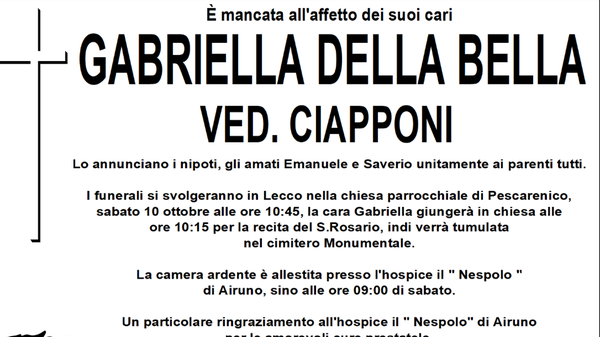 Lecco, addio a Gabriella Della Bella: per decenni anima della galleria d’arte La Nassa