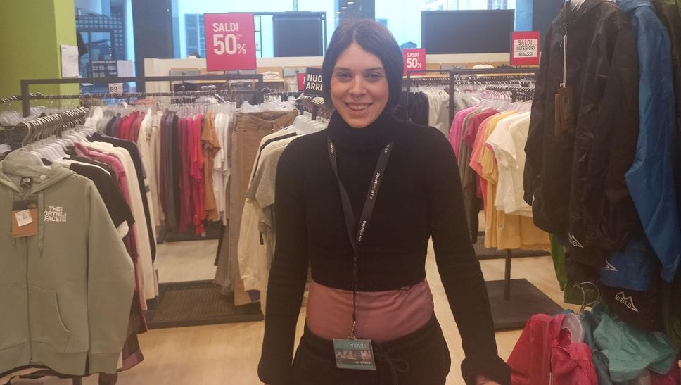 Martina Bianchetti, responsabile del negozio Cisalfa di Morbegno