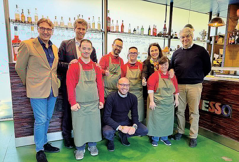 Il ministro Alessandra Locatelli in occasione della visita allo Spazio Anagramma