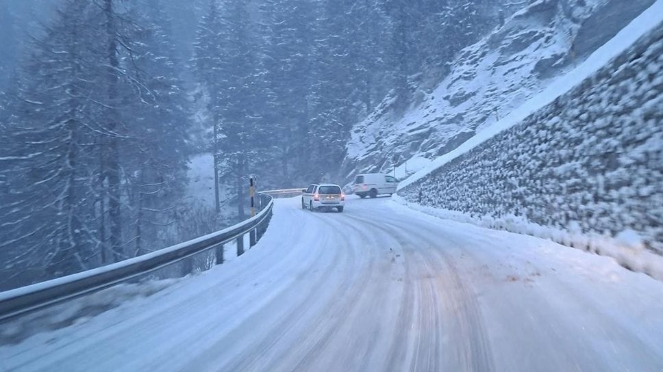Il passo Maloja innevato
