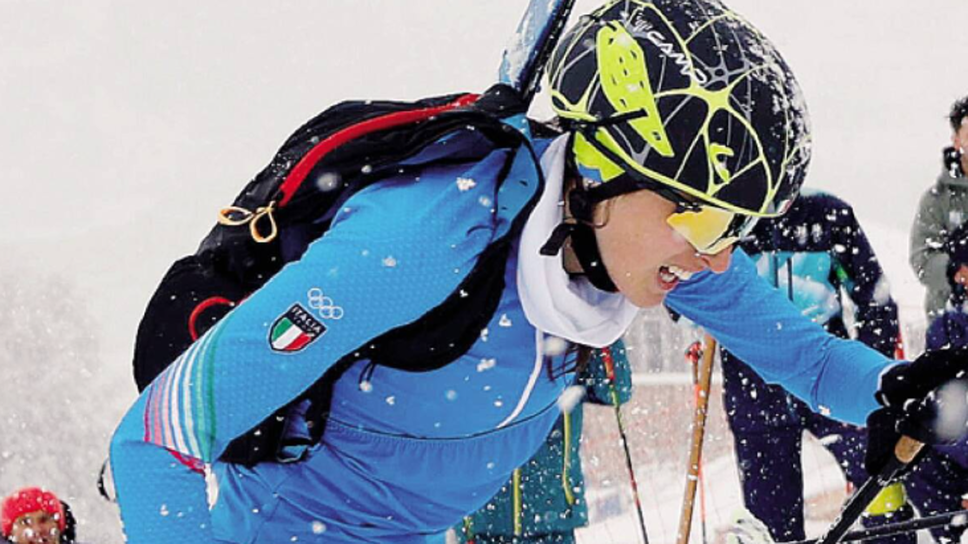 La valtellinese Giulia Murada in azione